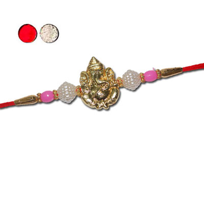 "Designer Fancy Rakhi - FR- 8340 A (Single Rakhi) - Click here to View more details about this Product